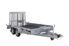 Twin axle trailer with drop deck